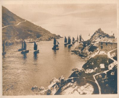 Polperro Harbour & Peak Rocks, 1927 tekijältä Unbekannt