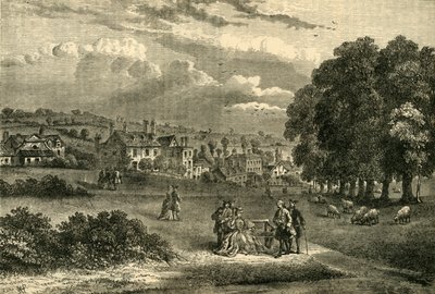 Pond Street, Hampstead, vuonna 1750, n. 1876. tekijältä Unbekannt