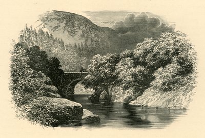 Aberglaslyn Bridge, Pohjois-Wales, 1890. tekijältä Unbekannt