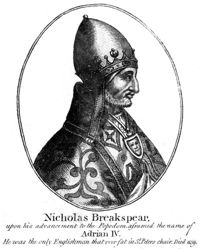 Paavi Adrianus IV tekijältä Unbekannt