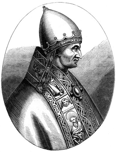 Paavi Innocentius IV 1180-1254, 1849 tekijältä Unbekannt