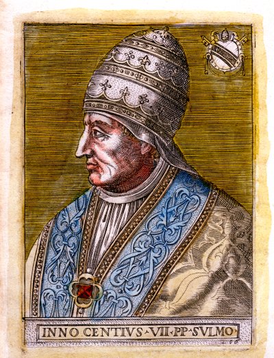 Paavi Innocentius VII c1336-1406, 1800-luku tekijältä Unbekannt
