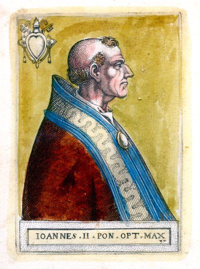 Paavi Johannes II d535, 1800-luku tekijältä Unbekannt
