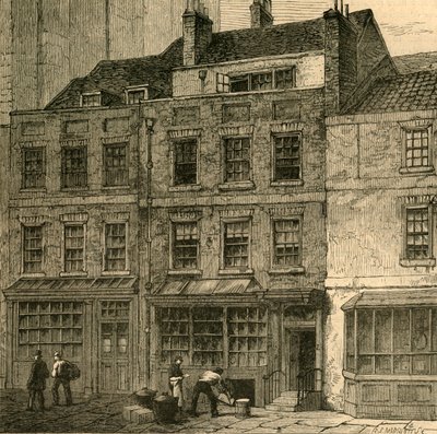Popes House, Plough Court, Lombard Street 1860, 1897. tekijältä Unbekannt