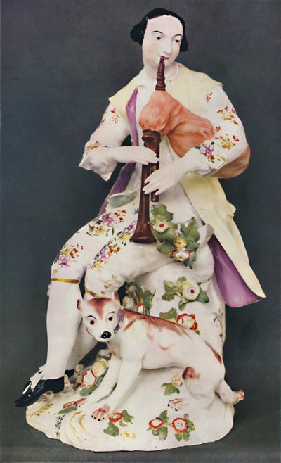 Posliinifiguuri WD-CO. Derby, noin 1760, 1760 tekijältä Unbekannt