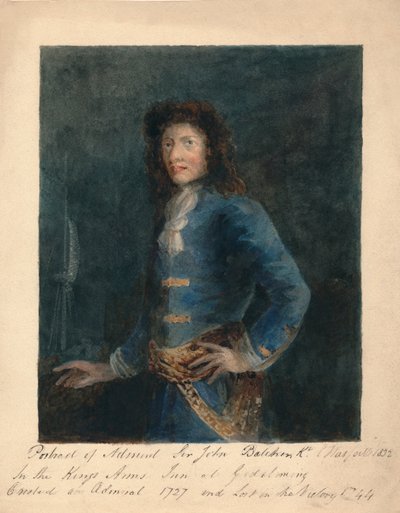 Amiraali Sir John Balchinin muotokuva, 1832. tekijältä Unbekannt