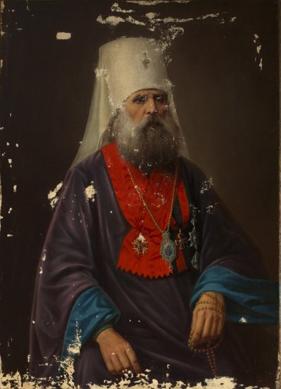 Pihkovan arkkipiispa Iriney Klementjevskin muotokuva 1753-1818, 1800-luvun alku tekijältä Unbekannt