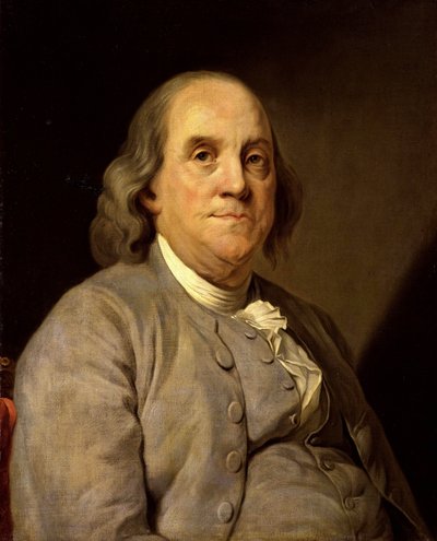 Benjamin Franklinin muotokuva tekijältä Unbekannt