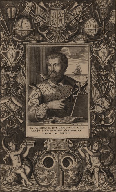 Kristoffer Kolumbuksen muotokuva, 1625. tekijältä Unbekannt