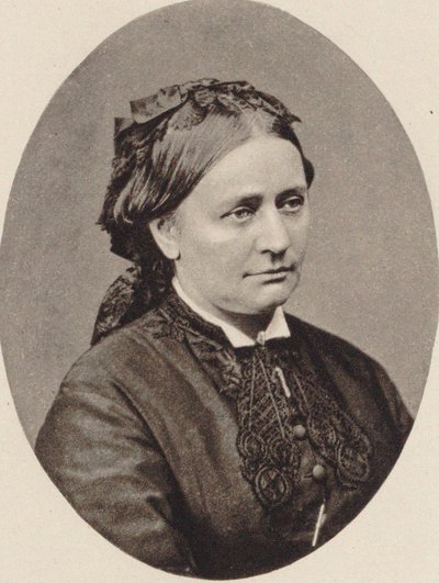 Clara Schumannin muotokuva 1819-1896, 1870. tekijältä Unbekannt