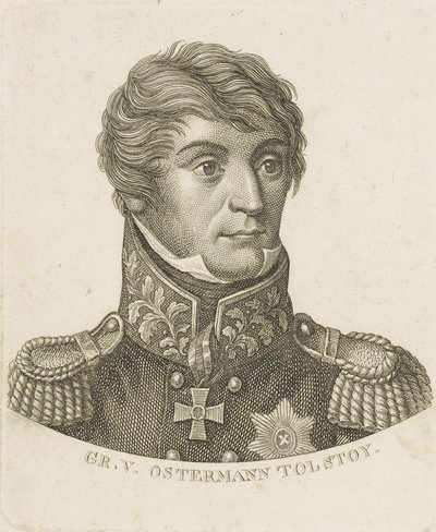 Kreivi Aleksanteri Ivanovitš Ostermann-Tolstoin muotokuva 1772-1857, n. 1800. tekijältä Unbekannt