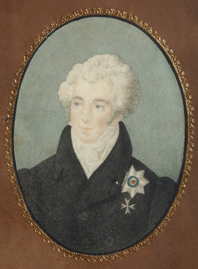 Kreivi Aleksanteri Lvovitš Naryshkinin muotokuva 1760-1826, 1800-luvun toinen neljännes tekijältä Unbekannt