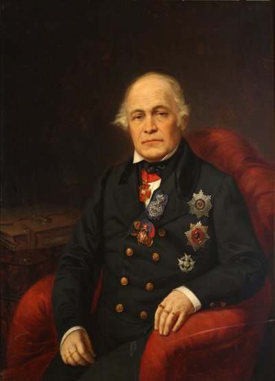 Kreivi Dmitri Nikolajevitš Bludovin muotokuva 1785-1864, 1800-luvun puoliväli. tekijältä Unbekannt