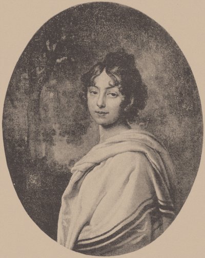 Muotokuva kreivitär Maria Pavlovna von Pahlenista, os. Skavronskaya, n. 1810 tekijältä Unbekannt