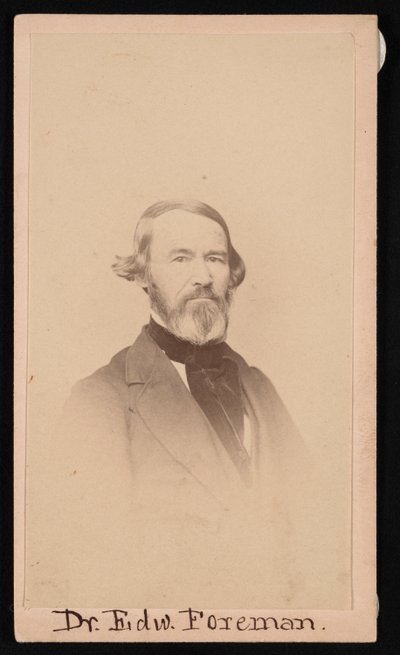 Tohtori Edward R. Foremanin muotokuva 1808-1885, ennen vuotta 1876. tekijältä Unbekannt