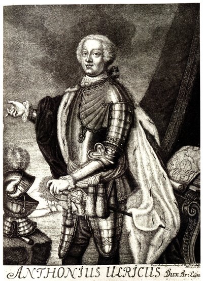 Brunswickin herttua Anthony Ulrichin muotokuva 1714-1774 tekijältä Unbekannt