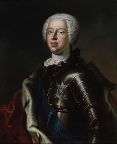 Brunswickin herttua Anthony Ulrichin muotokuva 1714-1774, n. 1740 tekijältä Unbekannt