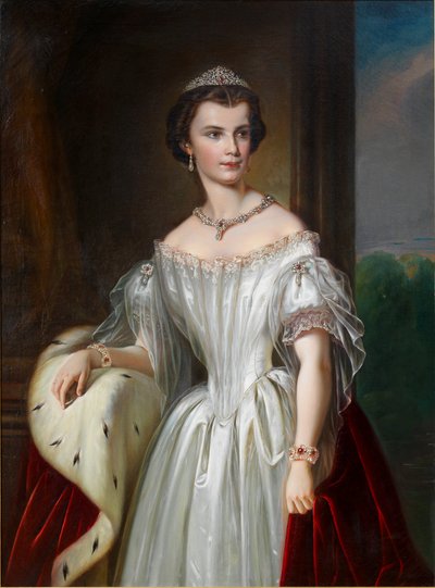 Muotokuva Elisabeth of Baijerista, 1854. tekijältä Unbekannt