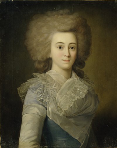 Muotokuva Elisaveta Aleksandrovna Stroganovasta 1745-1831, 1770p tekijältä Unbekannt