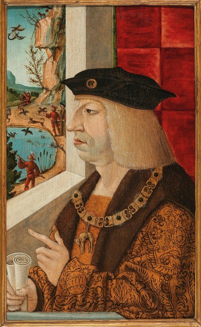 Keisari Maximilian I:n muotokuva 1459-1519, 1500-luku. tekijältä Unbekannt