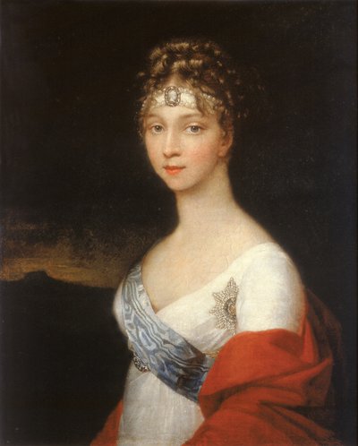 Muotokuva keisarinna Elizabeth Alekseijevnasta, Badenin prinsessa Louise 1779-1826, vuoden 1806 jälkeen tekijältä Unbekannt