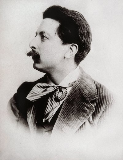 Muotokuva Enrique Granadosista (1867-1916), espanjalainen säveltäjä ja pianisti. Valokuva. tekijältä Unbekannt