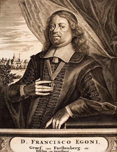Muotokuva Franz Egon von Fürstenberg-Heiligenbergistä 1626-1682, Strassburgin prinssipiispa, 1675. tekijältä Unbekannt