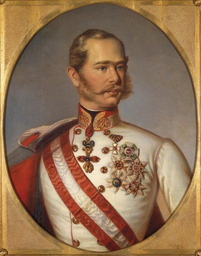 Franz Joseph I Itävallan muotokuva, noin 1855 tekijältä Unbekannt