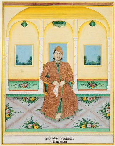 Ganadhar Prasadin muotokuva, 181. tekijältä Unbekannt