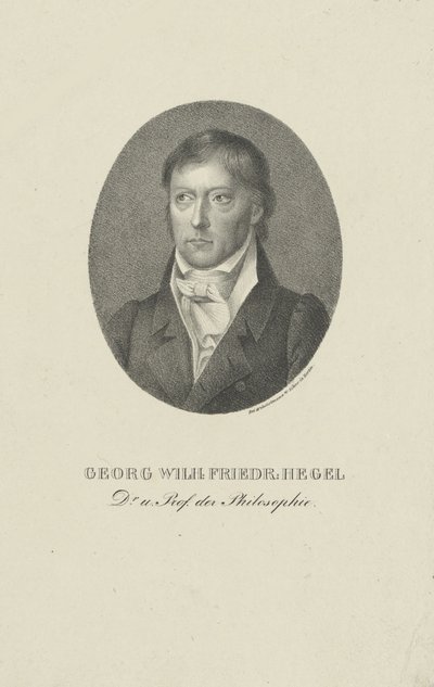 Georg Wilhelm Friedrich Hegelin muotokuva 1770-1831. tekijältä Unbekannt