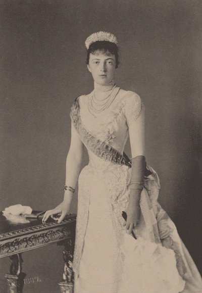 Venäjän suurherttuatar Anastasia Mihailovnan muotokuva 1860-1922, 1889. tekijältä Unbekannt