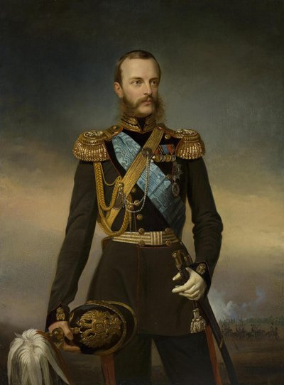 Venäjän suurherttua Mikael Nikolajevitšin muotokuva 1832-1909, 1860-luvun alku tekijältä Unbekannt