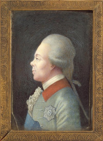 Suurruhtinas Pavel Petrovichin muotokuva 1754-1801, 1780-luku tekijältä Unbekannt