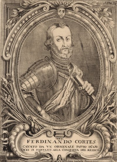 Hernan Cortesin muotokuva 1485-1547. tekijältä Unbekannt