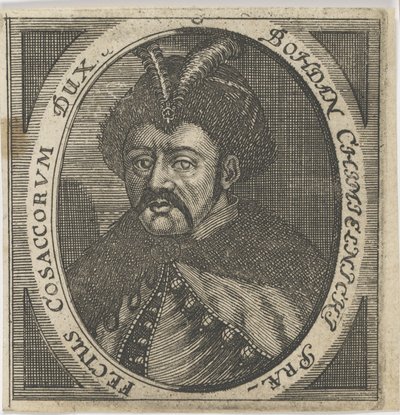 Hetman Bohdan Hmelnytskyn muotokuva 1595-1657, vuoden 1650 jälkeen. tekijältä Unbekannt