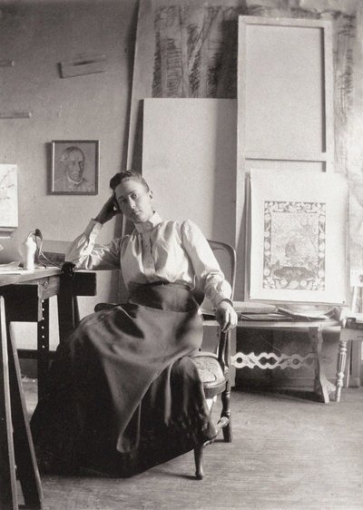 Hilma af Klingtin muotokuva 1862-1944, n. 1900 tekijältä Unbekannt