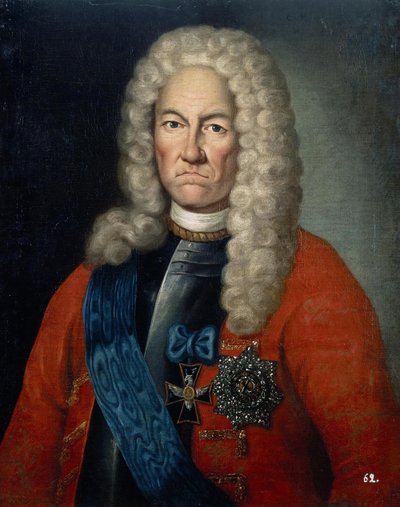 Jacob Daniel Brucen muotokuva 1669-1735, 1700-luvun ensimmäinen kolmannes tekijältä Unbekannt
