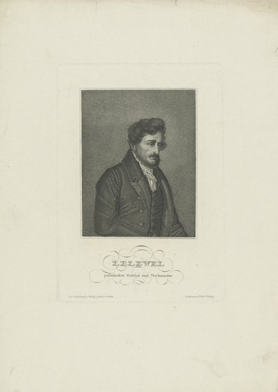 Joachim Lelewelin muotokuva 1786-1861, 1830-luku. tekijältä Unbekannt