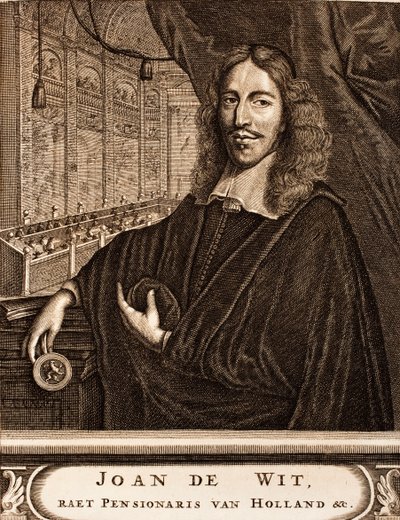 Muotokuva Johan de Wittistä 1625-1672 From: Scene of War, 1675. tekijältä Unbekannt