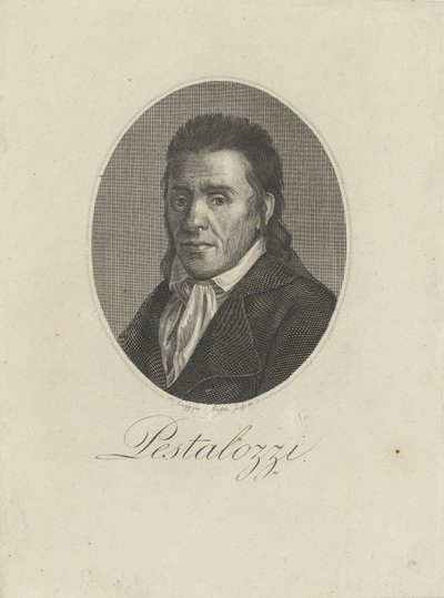 Johann Heinrich Pestalozzin muotokuva 1746-1827, 1805. tekijältä Unbekannt