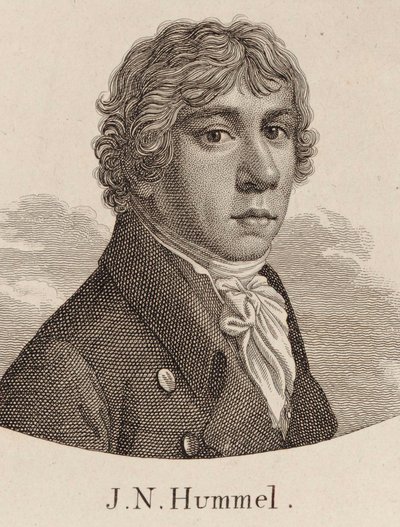 Johann Nepomuk Hummelin muotokuva 1778-1837. tekijältä Unbekannt