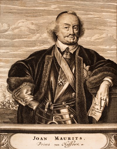Nassau-Siegenin prinssin John Mauricen muotokuva 1604-1679, 1675. tekijältä Unbekannt