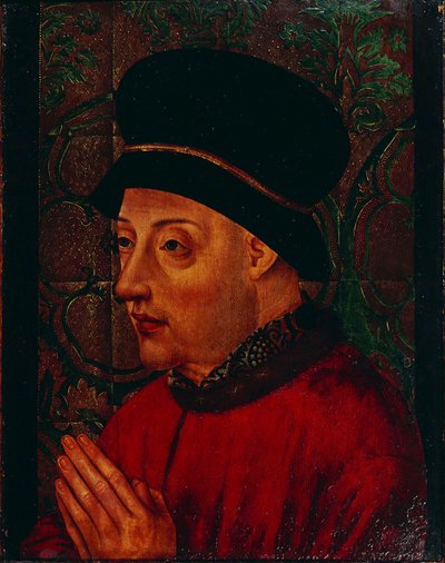 Portugalin kuninkaan Johannes I:n muotokuva 1357-1433, 1400-luvun alku. tekijältä Unbekannt