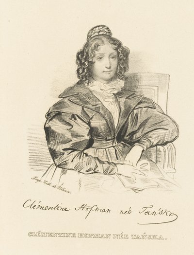 Klementyna Hoffmanowan muotokuva 1798-1845, noin 1840. tekijältä Unbekannt