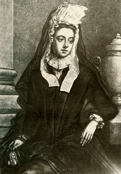 Lady Fenwickin muotokuva, jossa näkyy leskien suru, 1695, 1937. tekijältä Unbekannt