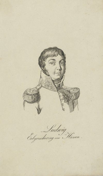 Ludvig I:n muotokuva, Hessenin suurherttua 1753-1830, 1806. tekijältä Unbekannt