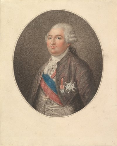 Ludvig XVI:n muotokuva, 1700-luvun loppu. tekijältä Unbekannt