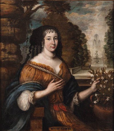Madeleine de Scudéryn muotokuva 1607-1701, 1600-luku. tekijältä Unbekannt