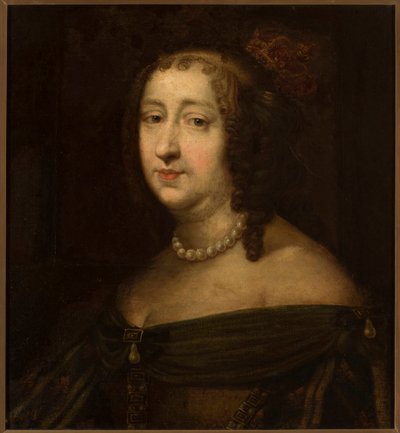 Puolan kuningattaren Marie Louise Gonzagan muotokuva 1611-1667, 1600-luvun puoliväli. tekijältä Unbekannt