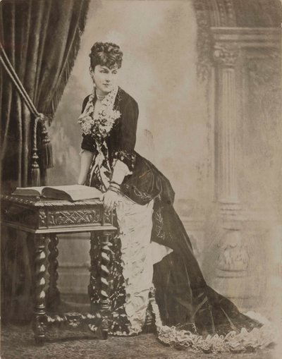 Marquise Marie Arconati Viscontin muotokuva, os Peyrat 1840-1923, 1870. tekijältä Unbekannt